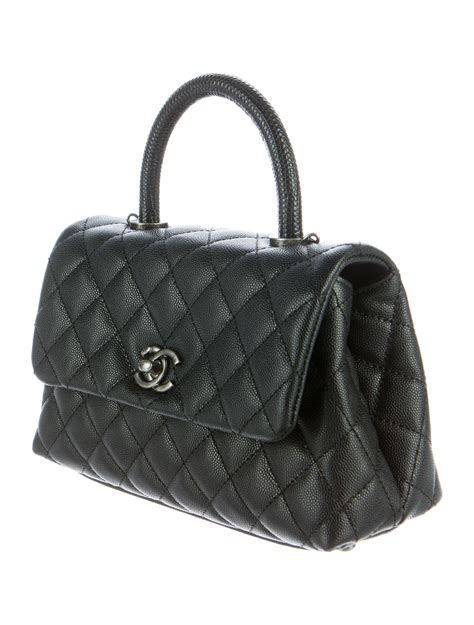 chanel coco lizard handle|chanel coco handle price list.